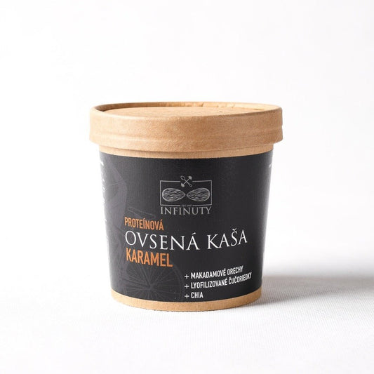 Proteínová ovsená kaša - karamel - INFINUTY