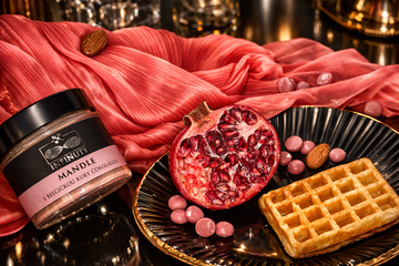 Wafle s mandľovým maslom a belgickou ruby čokoládou: sladké raňajky, ktoré vyzerajú aj chutia luxusne
