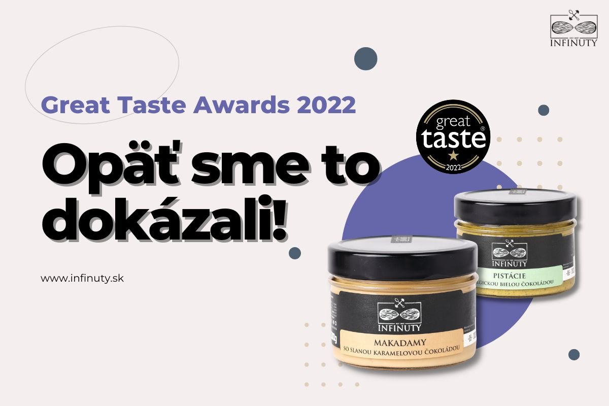 INFINUTY opäť uspelo na Great Taste Awards - INFINUTY