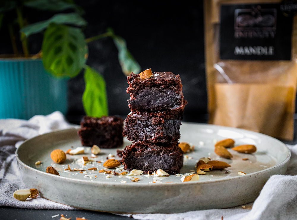 Najlepšie brownies s mandľovou múkou a horkou čokoládou. (vegan, gluten-free) - INFINUTY