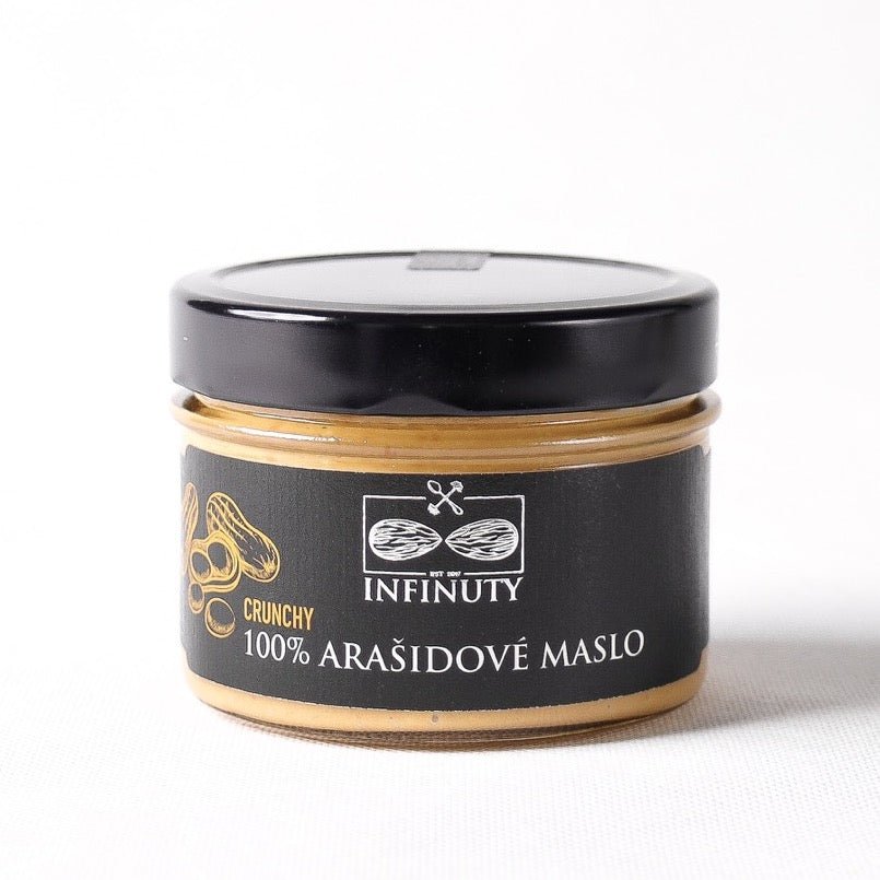 100% arašidové maslo - crunchy - INFINUTY