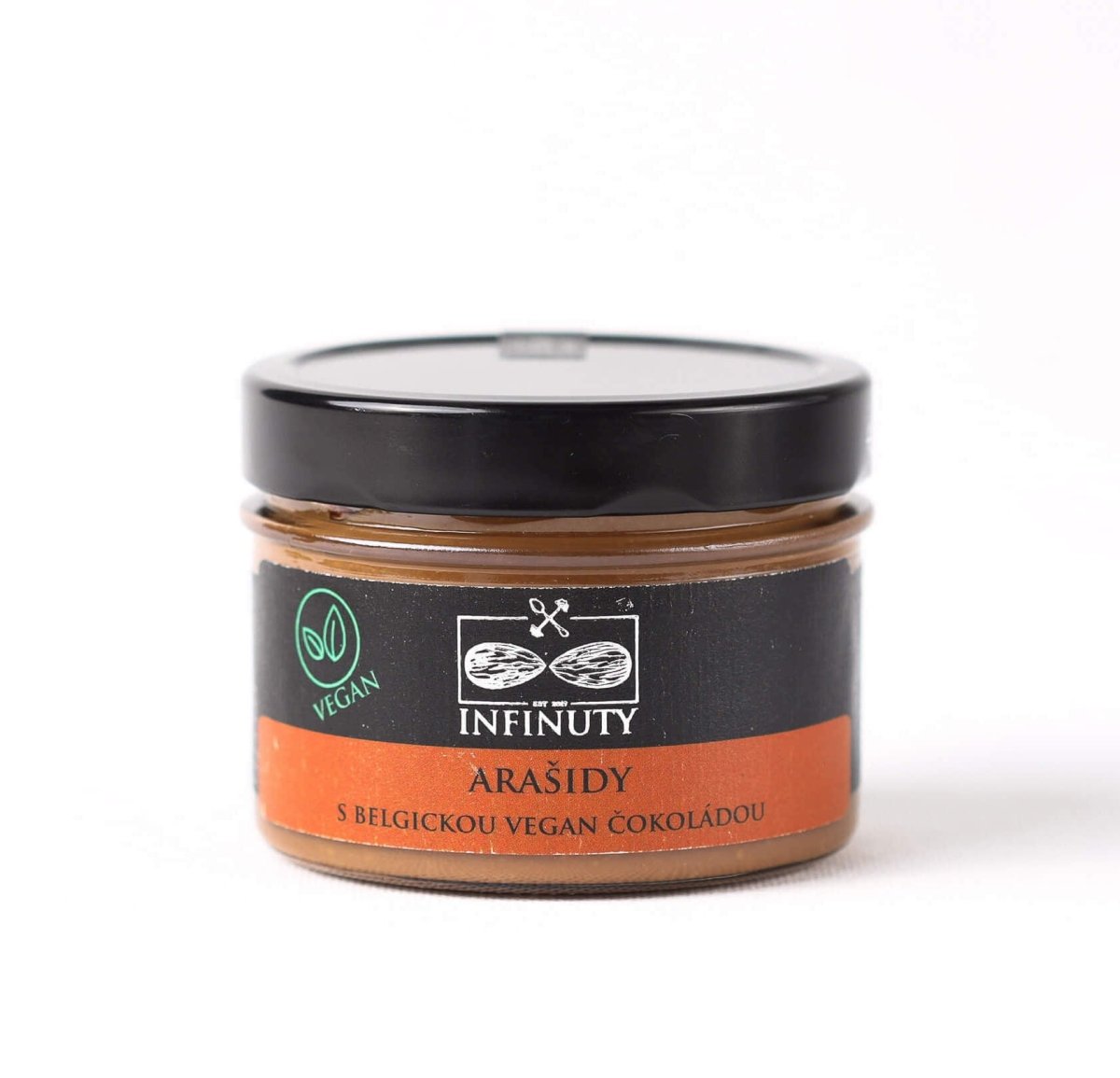Arašidy s belgickou VEGAN čokoládou - INFINUTY